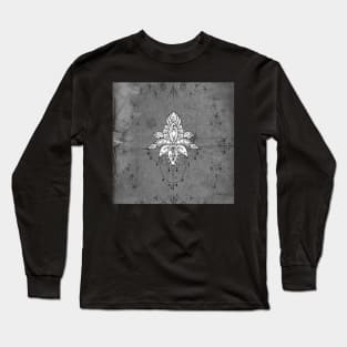 Wonderful lotus , zentangle design Long Sleeve T-Shirt